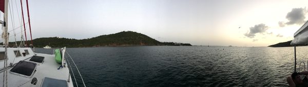 Island shelf from a sailing vessel, U.S. Virgin Islands.